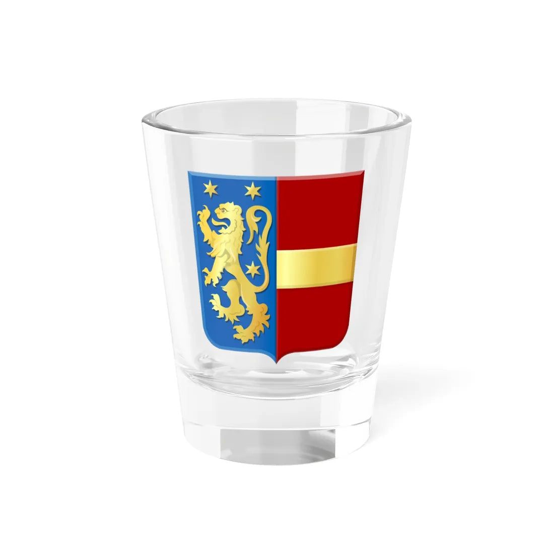 Orp-Jauche wapen (Belgium) (Coat of Arms) Shot Glass 1.5oz 1.5oz - Go Mug Yourself