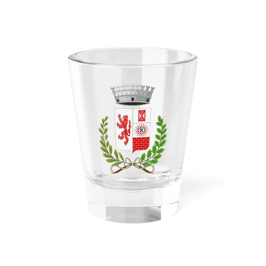 Ortignano Raggiolo-Stemma (Italy) (Coat of Arms) Shot Glass 1.5oz 1.5oz - Go Mug Yourself