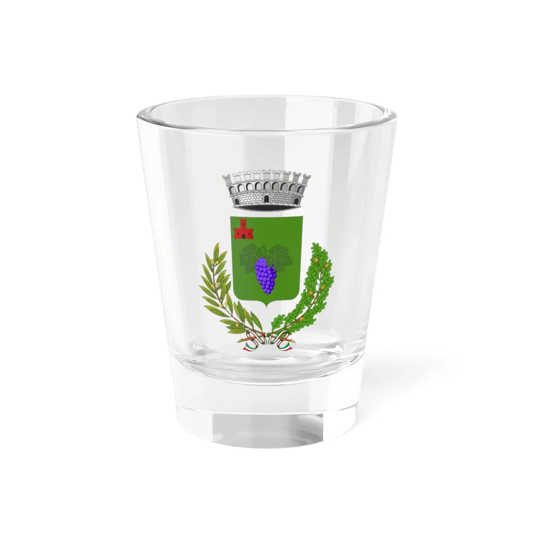 Ortovero-Stemma 1952-1997 (Italy) (Coat of Arms) Shot Glass 1.5oz 1.5oz - Go Mug Yourself