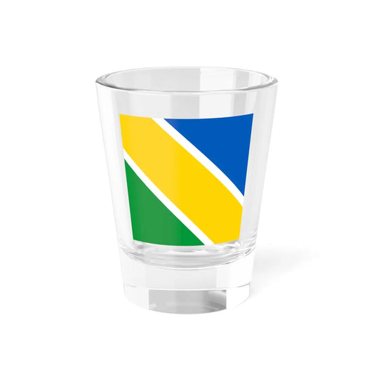 Orzhiv flag (Ukraine) Shot Glass 1.5oz 1.5oz - Go Mug Yourself