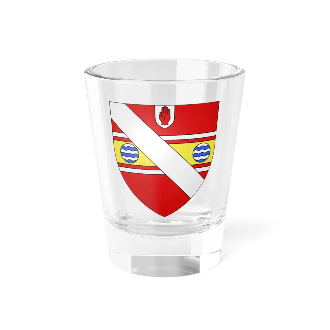 Osborne of Ballintaylor arms (Ireland) (Coat of Arms) Shot Glass 1.5oz 1.5oz - Go Mug Yourself