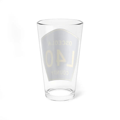 Osceola County Route L40 IA (Iowa) (Road Sign) Pint Glass 16oz - Go Mug Yourself