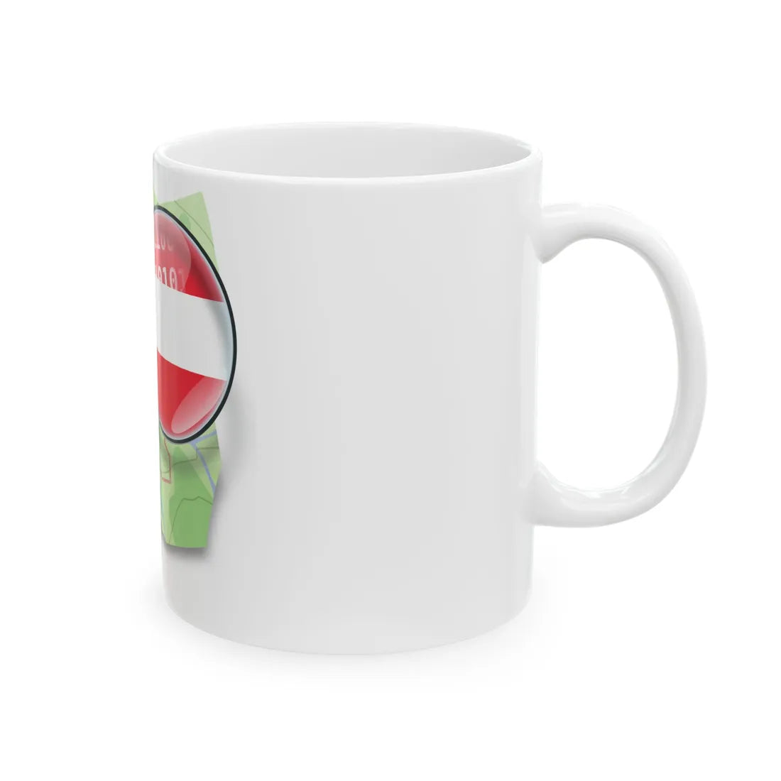 OSM Austria Logo (Austria) White Coffee Mug - Go Mug Yourself