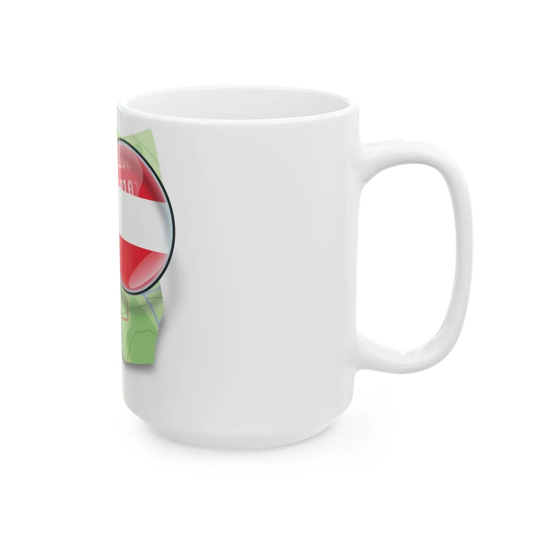 OSM Austria Logo (Austria) White Coffee Mug - Go Mug Yourself