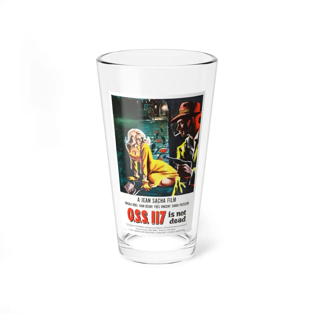 OSS 117 IS NOT DEAD 1957 Movie Poster - Pint Glass 16oz-16oz-Go Mug Yourself