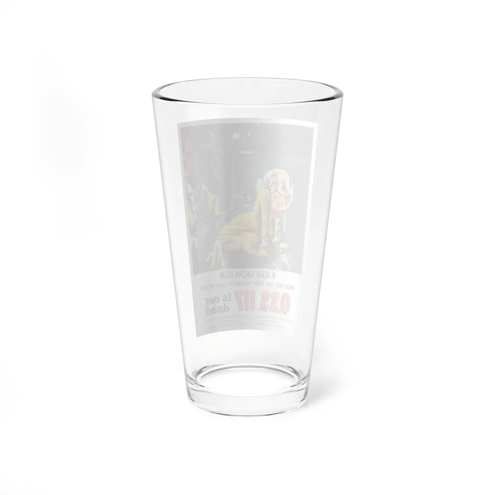 OSS 117 IS NOT DEAD 1957 Movie Poster - Pint Glass 16oz-Go Mug Yourself