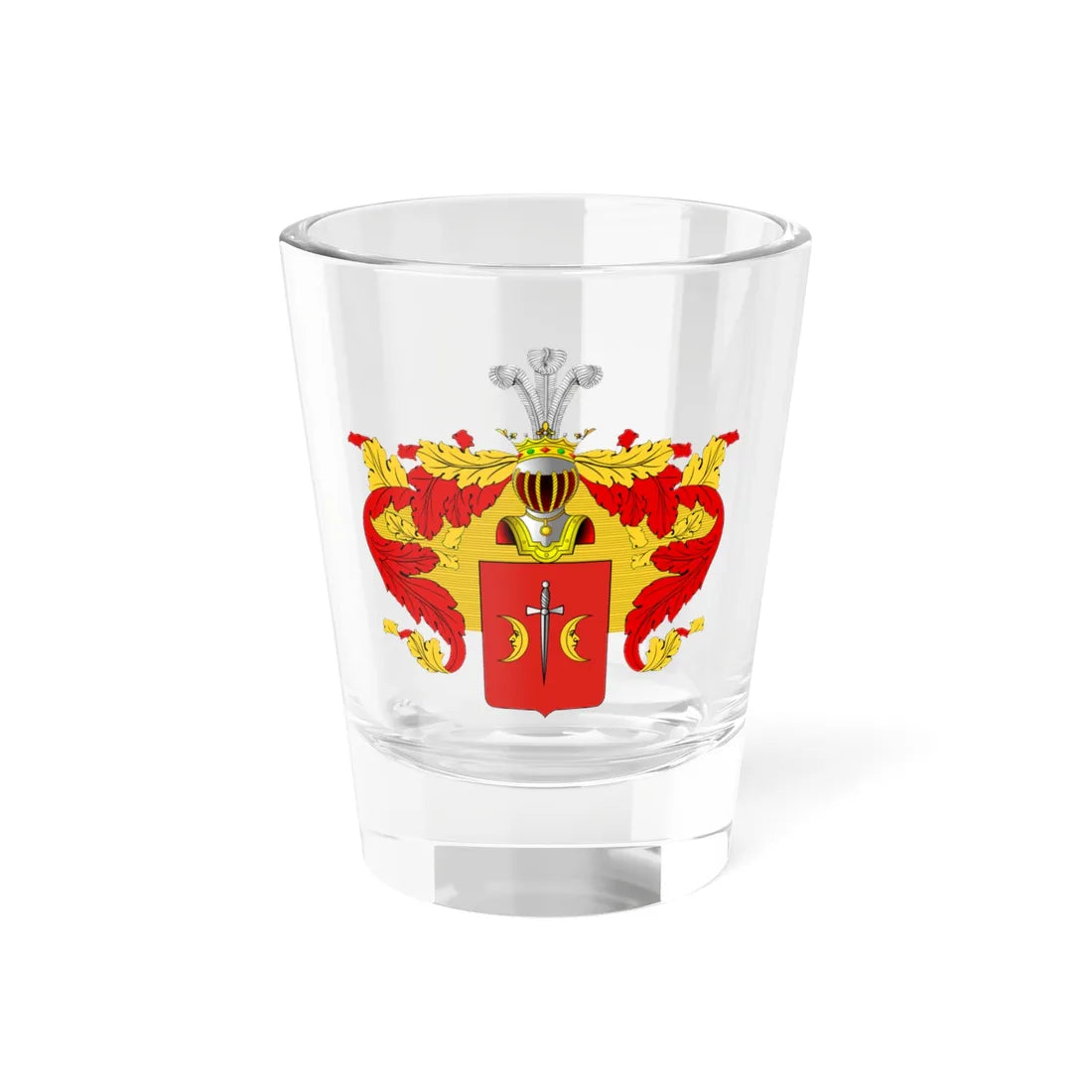 Ostoja Coat of Arms of the noble family Miklashevsky in the Russian Empire (Russia) (Coat of Arms) Shot Glass 1.5oz 1.5oz - Go Mug Yourself