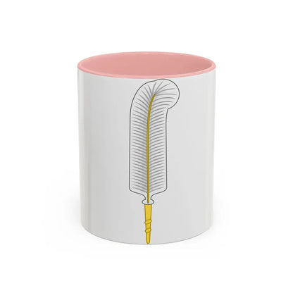 Ostrich Feather Badge - Accent Coffee Mug 11oz Pink - Go Mug Yourself