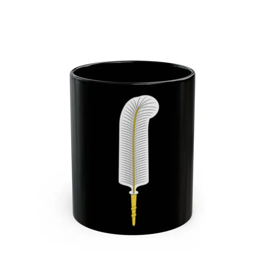 Ostrich Feather Badge - Black Coffee Mug 11oz - Go Mug Yourself