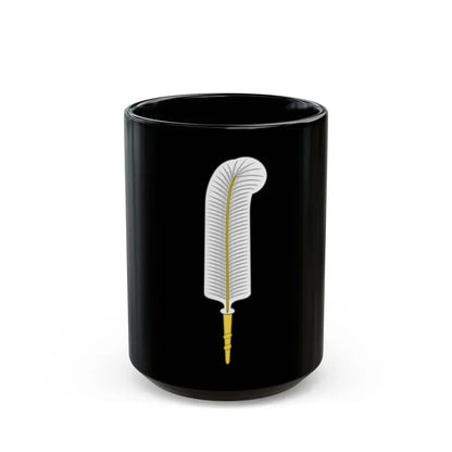 Ostrich Feather Badge - Black Coffee Mug 15oz - Go Mug Yourself