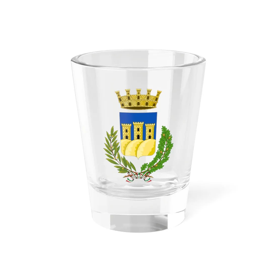 Ostuni-Stemma (Italy) (Coat of Arms) Shot Glass 1.5oz - Go Mug Yourself
