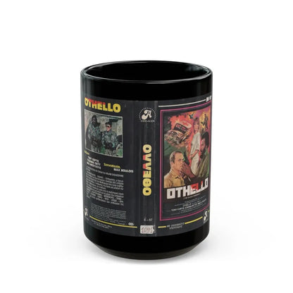 OTHELLO THE BLACK COMMANDO (VHS COVER) - Black Coffee Mug 15oz - Go Mug Yourself
