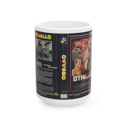 OTHELLO THE BLACK COMMANDO (VHS COVER) - White Coffee Mug 15oz - Go Mug Yourself