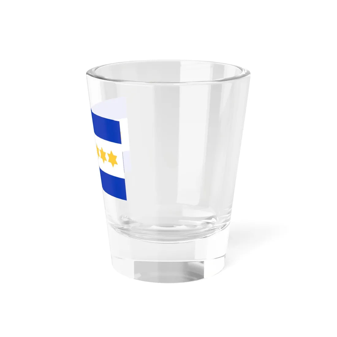 Otta Wallishs Israel Flag Proposal 1949 (Israel) Shot Glass 1.5oz - Go Mug Yourself