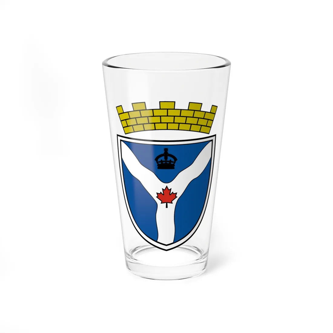 Ottawa-Carleton Region Coat of Arms (Canada) (Coat of Arms) Pint Glass 16oz 16oz - Go Mug Yourself