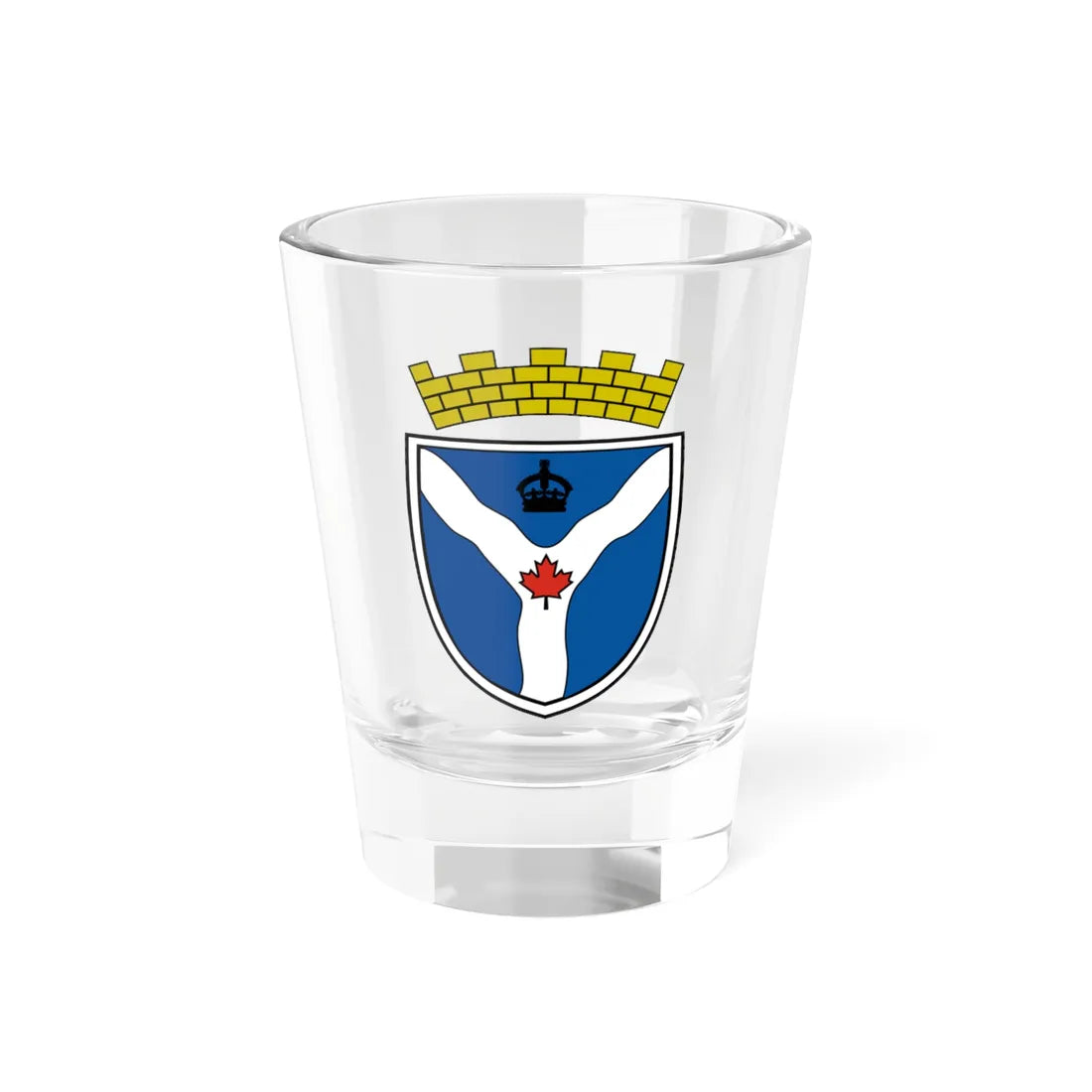 Ottawa-Carleton Region Coat of Arms (Canada) (Coat of Arms) Shot Glass 1.5oz 1.5oz - Go Mug Yourself
