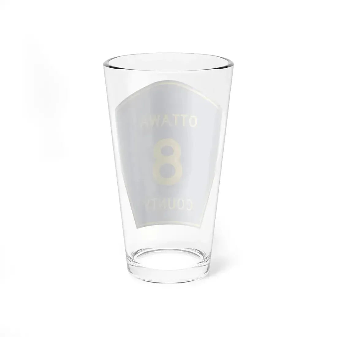 Ottawa County 8 (Ohio) (Road Sign) Pint Glass 16oz - Go Mug Yourself