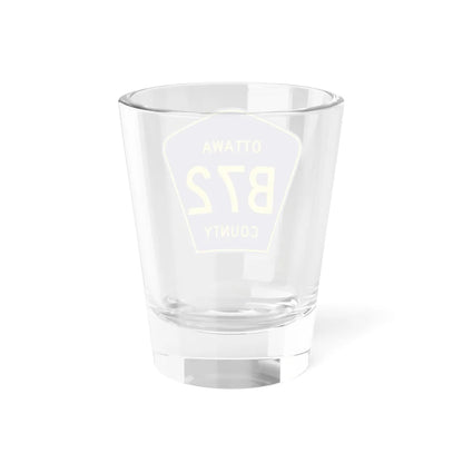 Ottawa County B-72 (Michigan) (Road Sign) Shot Glass 1.5oz - Go Mug Yourself