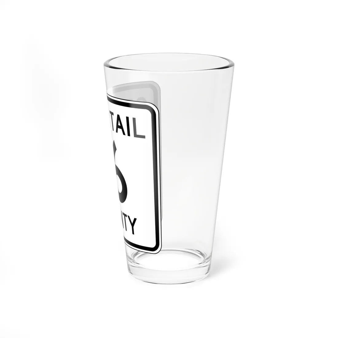 Otter Tail County Route 16 MN (Minnesota) (Road Sign) Pint Glass 16oz - Go Mug Yourself