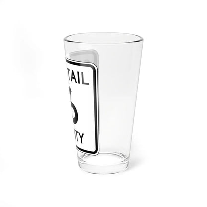 Otter Tail County Route 16 MN (Minnesota) (Road Sign) Pint Glass 16oz - Go Mug Yourself