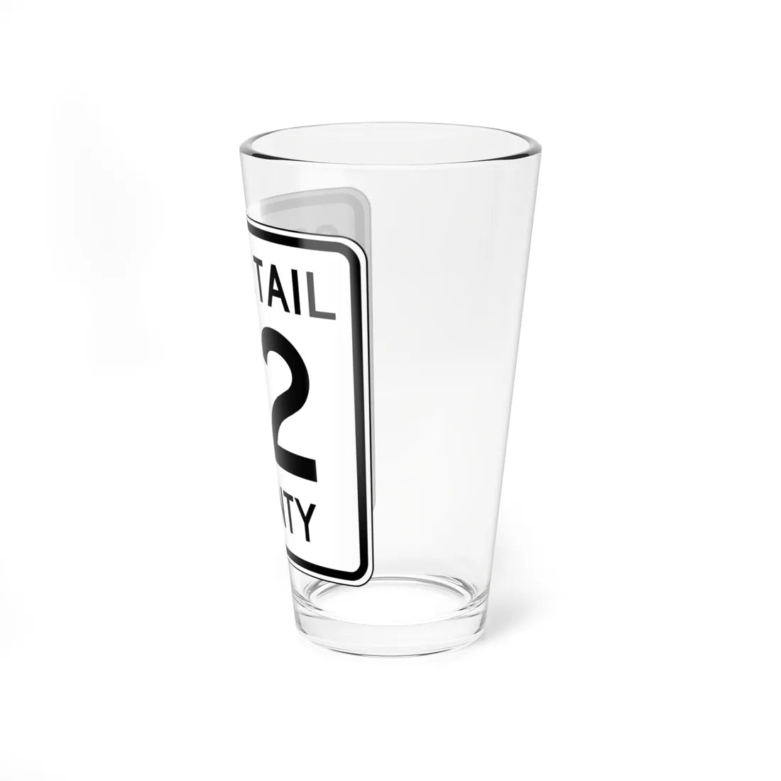 Otter Tail County Route 82 MN (Minnesota) (Road Sign) Pint Glass 16oz - Go Mug Yourself