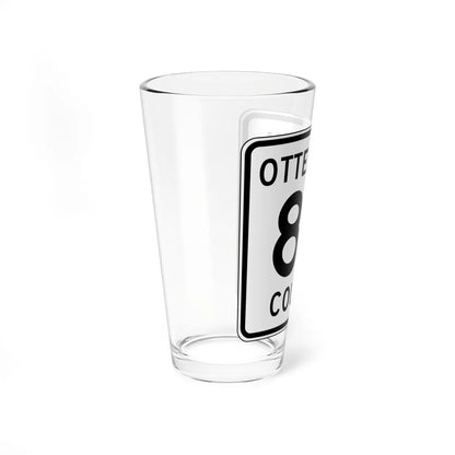 Otter Tail County Route 82 MN (Minnesota) (Road Sign) Pint Glass 16oz - Go Mug Yourself