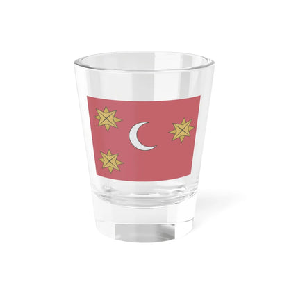 Ottoman army banner as rendered by Hochenleitter 1788 (Oman) Shot Glass 1.5oz 1.5oz - Go Mug Yourself