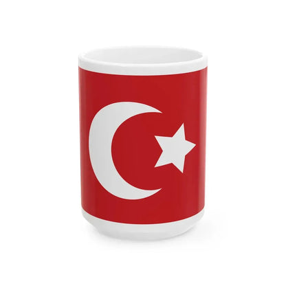 Ottoman flag alternative (Oman) White Coffee Mug 15oz - Go Mug Yourself