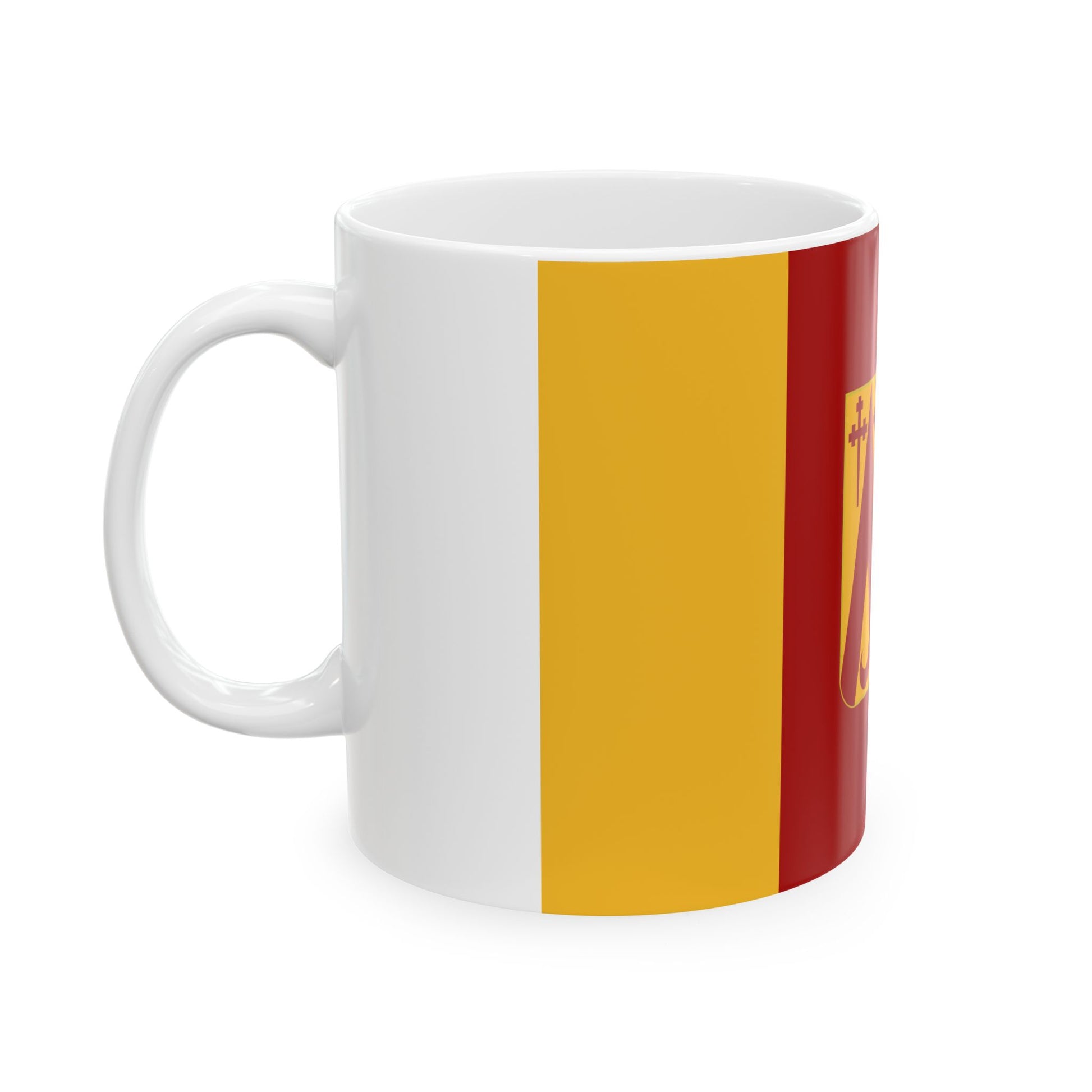 Oud-Heverlee vlag (Belgium) White Coffee Mug-Go Mug Yourself