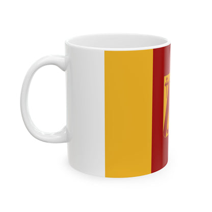 Oud-Heverlee vlag (Belgium) White Coffee Mug-Go Mug Yourself