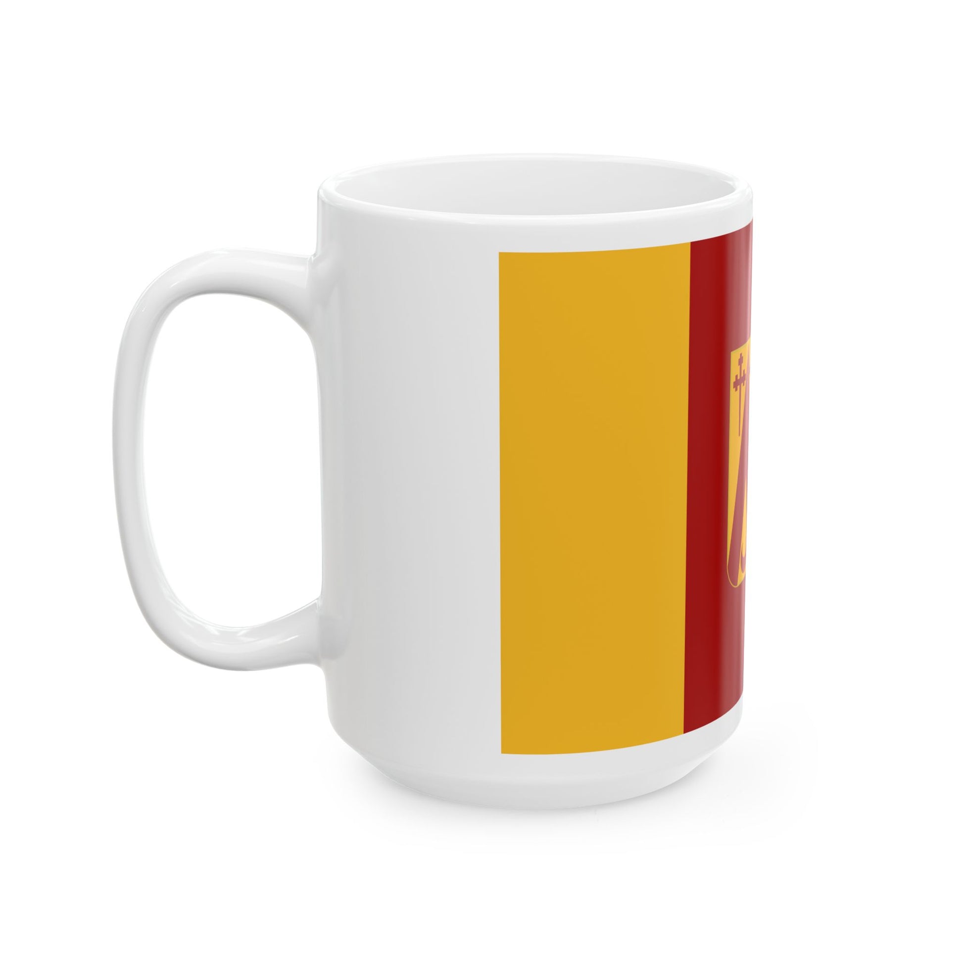 Oud-Heverlee vlag (Belgium) White Coffee Mug-Go Mug Yourself