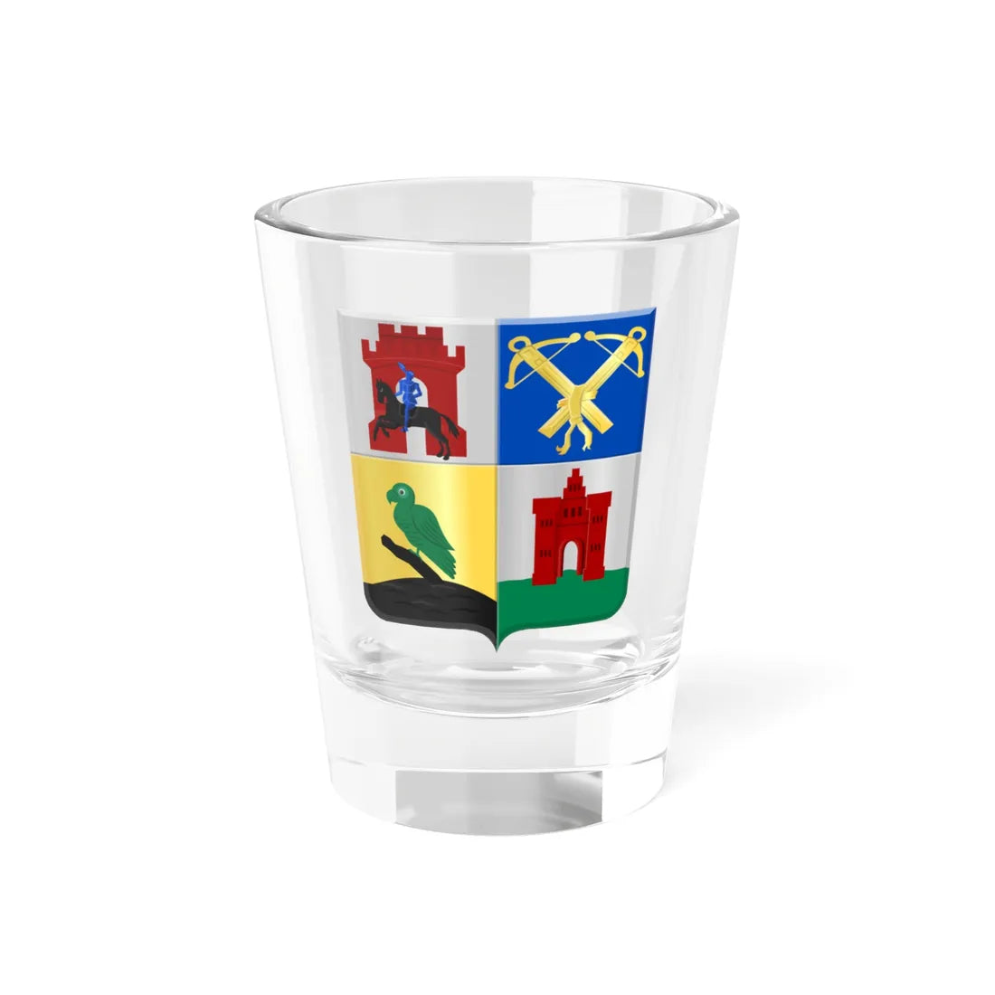Ouddorp wapen (Netherlands) (Coat of Arms) Shot Glass 1.5oz 1.5oz - Go Mug Yourself