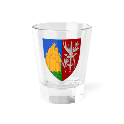Oudergem wapen (Belgium) (Coat of Arms) Shot Glass 1.5oz 1.5oz - Go Mug Yourself