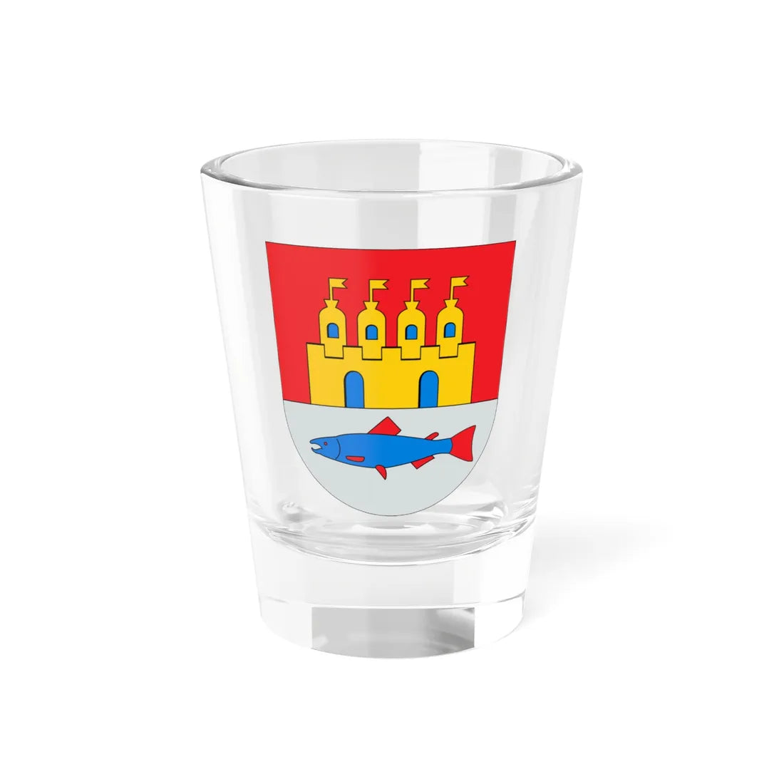 Oulu.vaakuna (Finland) (Coat of Arms) Shot Glass 1.5oz 1.5oz - Go Mug Yourself