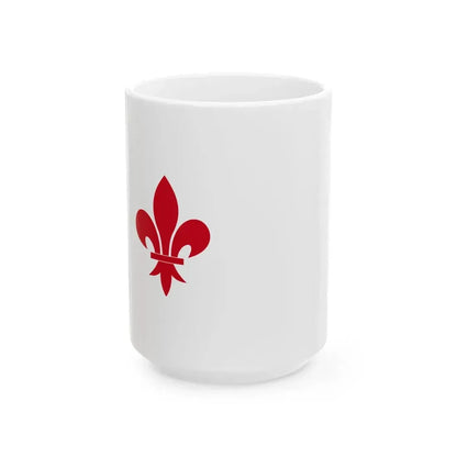 Oupeye vlag (Belgium) White Coffee Mug 15oz - Go Mug Yourself