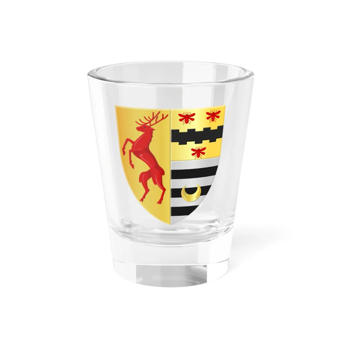 Oupeye wapen (Belgium) (Coat of Arms) Shot Glass 1.5oz 1.5oz - Go Mug Yourself