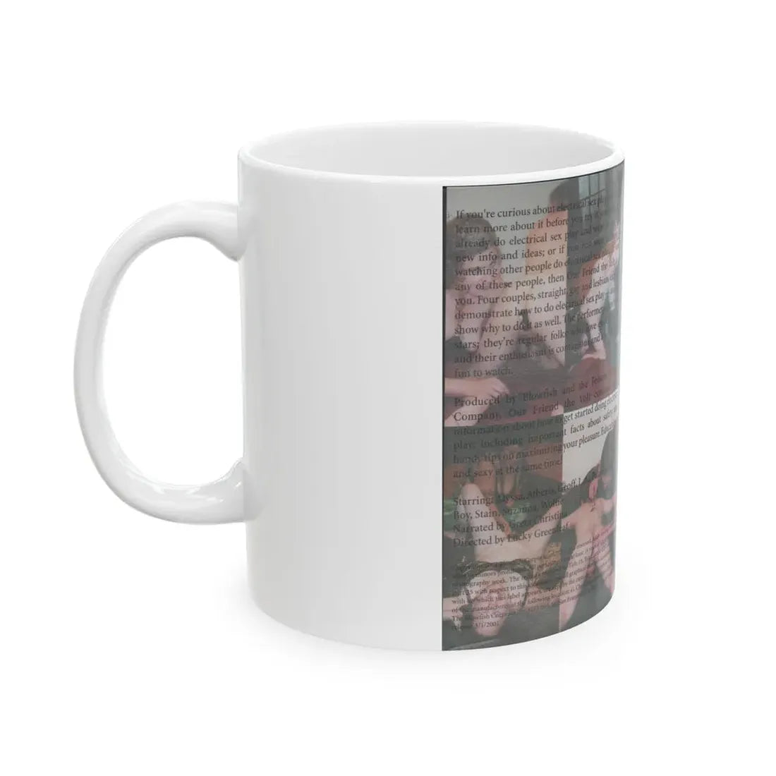 OUR FRIEND THE VOLT FUN AND SAFETY WITH FOLSOM ELECTRIC SEX TOYS (VHS COVER) - White Coffee Mug - Go Mug Yourself