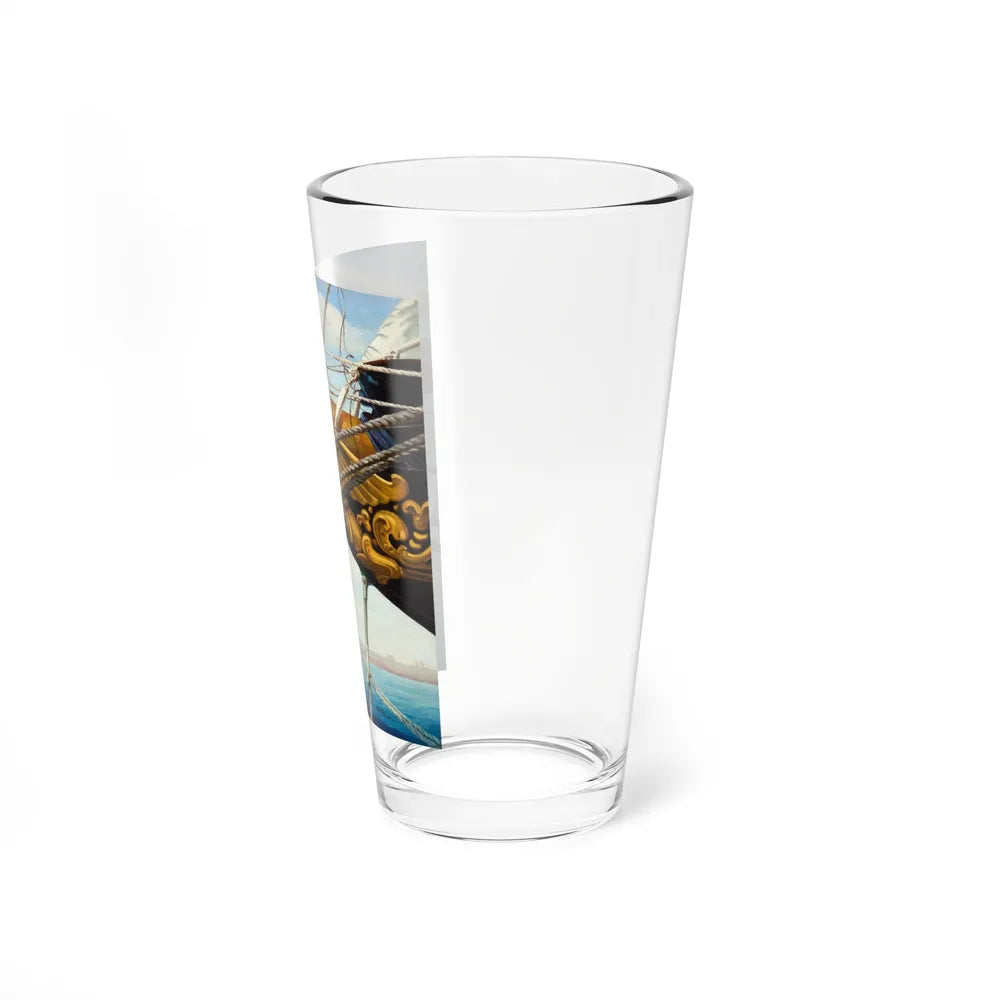 Our Navy magazine cover, circa 1945 (Magazine Illustration) Pint Glass 16oz-Go Mug Yourself