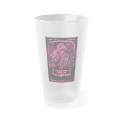 OUT OF THE DARKNESS 1985 Movie Poster - Frosted Pint Glass 16oz-16oz-Frosted-Go Mug Yourself