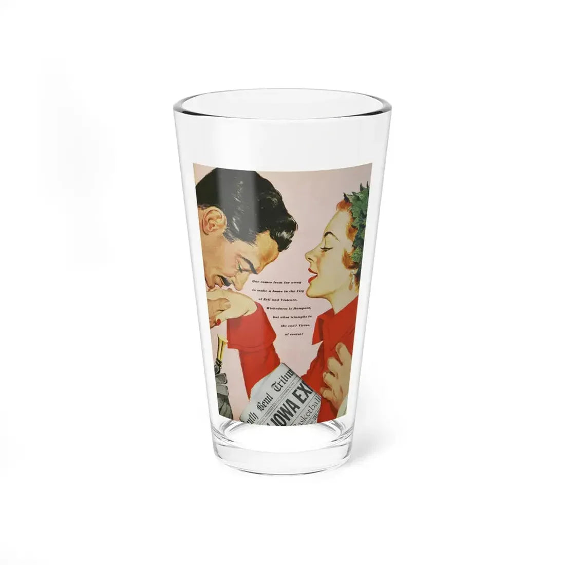 Out of Town, Good Housekeeping, April 1950 (Magazine Illustration) Pint Glass 16oz 16oz - Go Mug Yourself