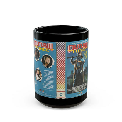 OUTLAW FORCE (VHS COVER) - Black Coffee Mug-15oz-Go Mug Yourself