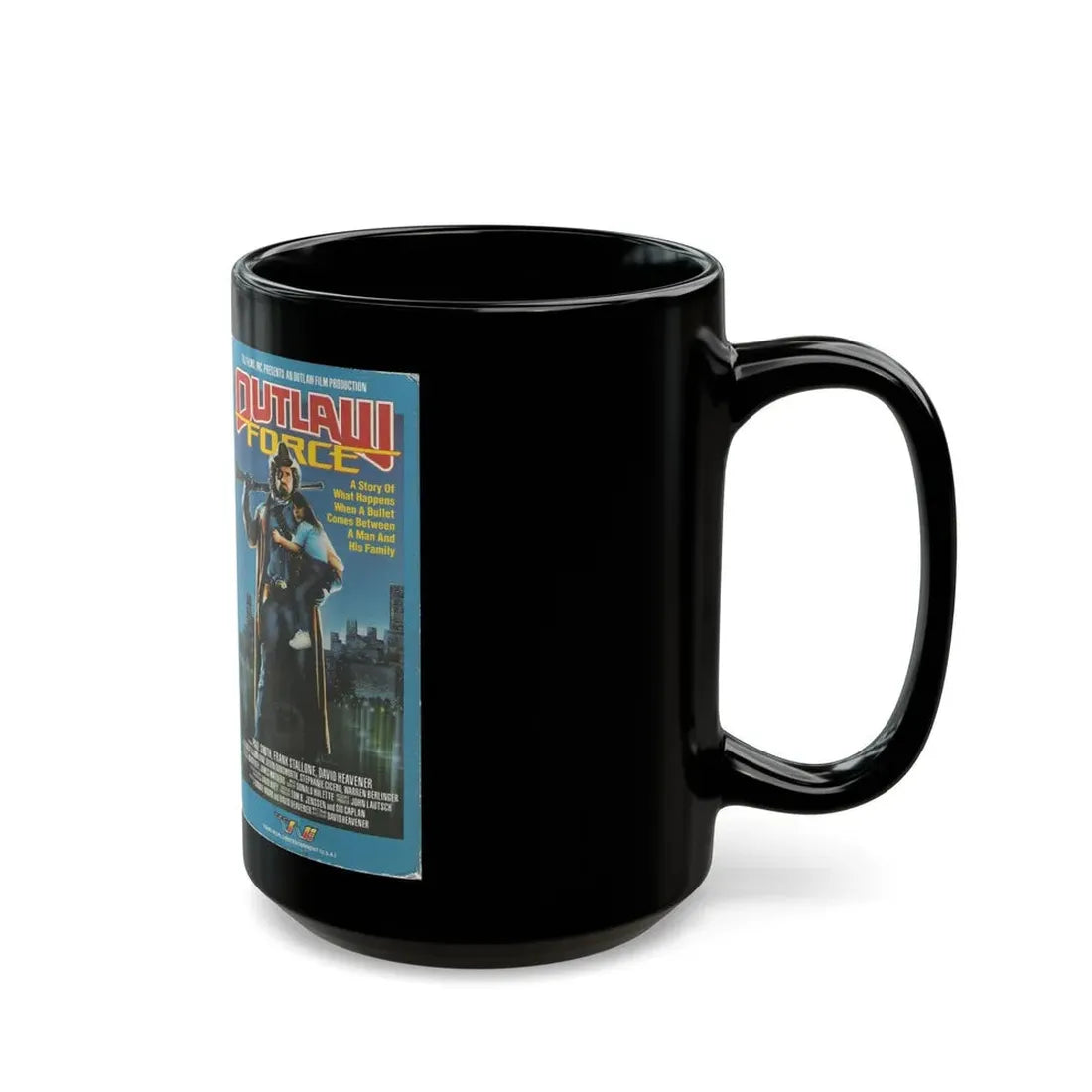 OUTLAW FORCE (VHS COVER) - Black Coffee Mug - Go Mug Yourself