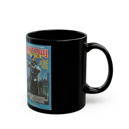 OUTLAW FORCE (VHS COVER) - Black Coffee Mug-Go Mug Yourself