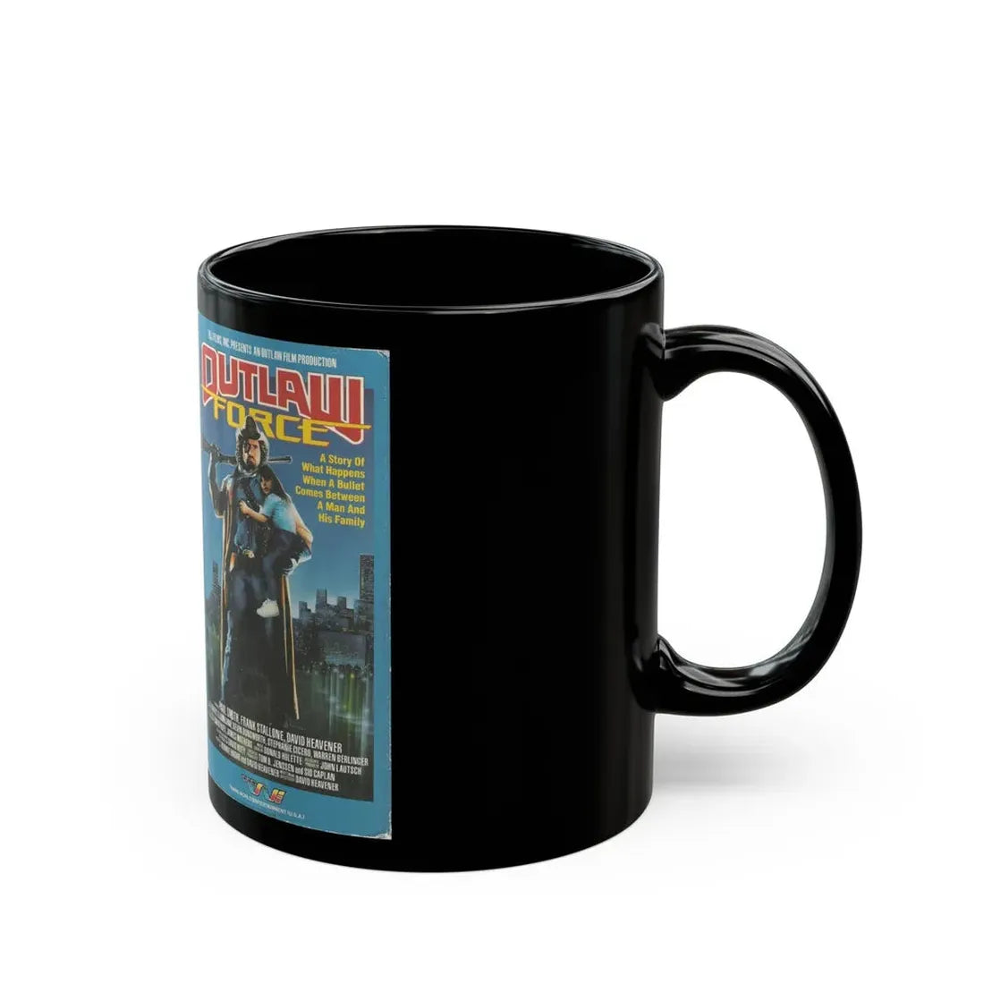 OUTLAW FORCE (VHS COVER) - Black Coffee Mug - Go Mug Yourself
