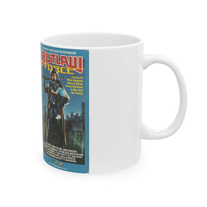 OUTLAW FORCE (VHS COVER) - White Coffee Mug-Go Mug Yourself