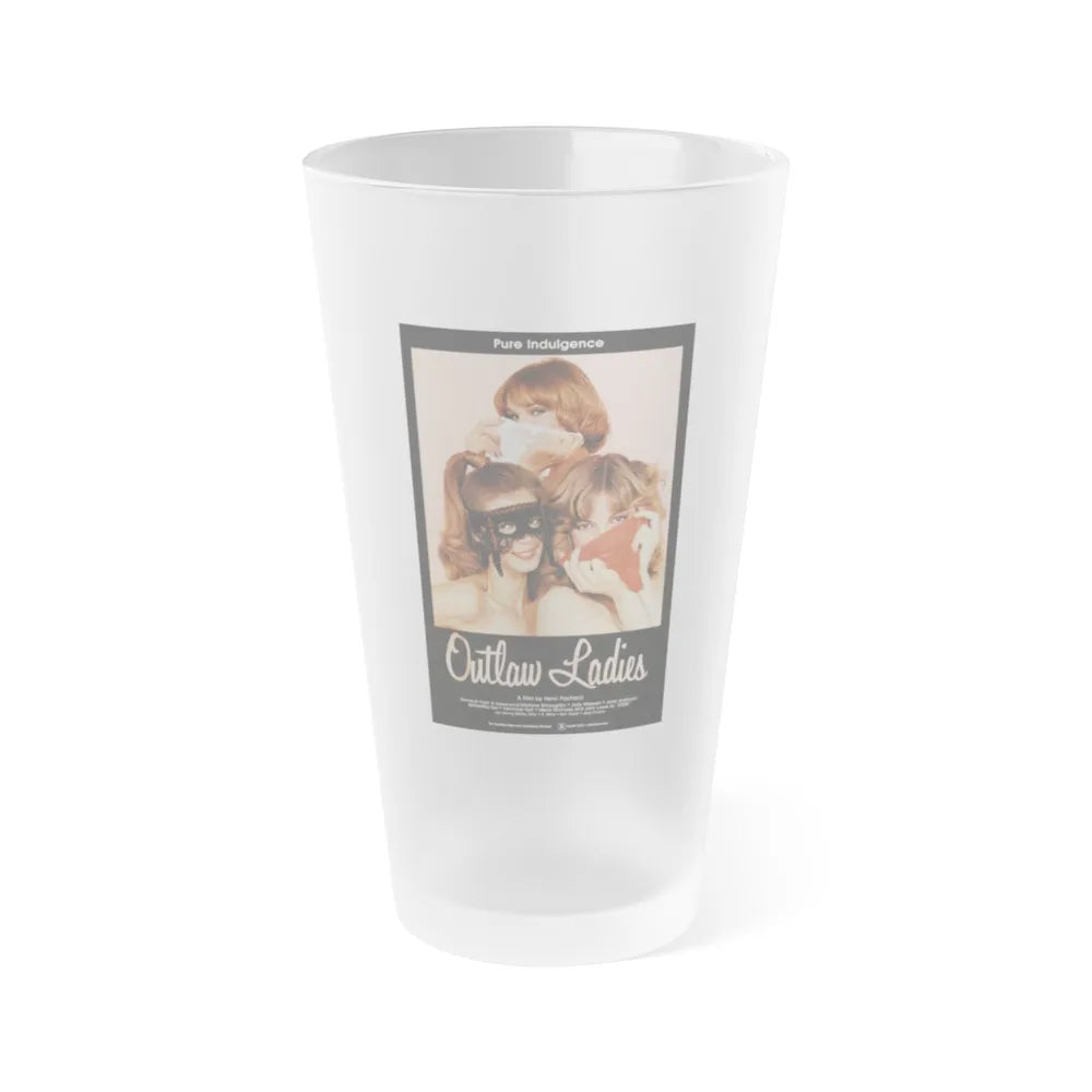 OUTLAW LADIES 1981 Movie Poster - Frosted Pint Glass 16oz-16oz-Frosted-Go Mug Yourself