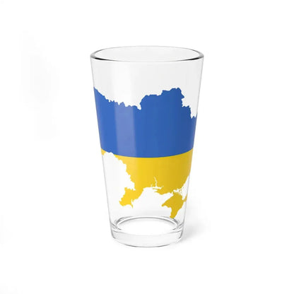 Outline of Ukraine (Ukraine) Pint Glass 16oz 16oz - Go Mug Yourself