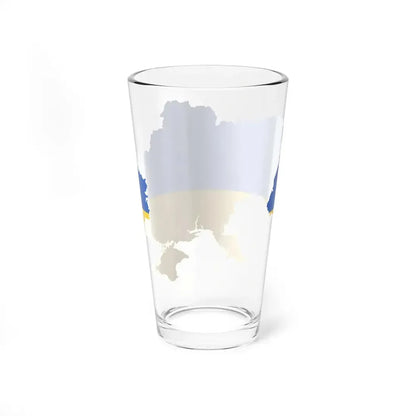 Outline of Ukraine (Ukraine) Pint Glass 16oz - Go Mug Yourself