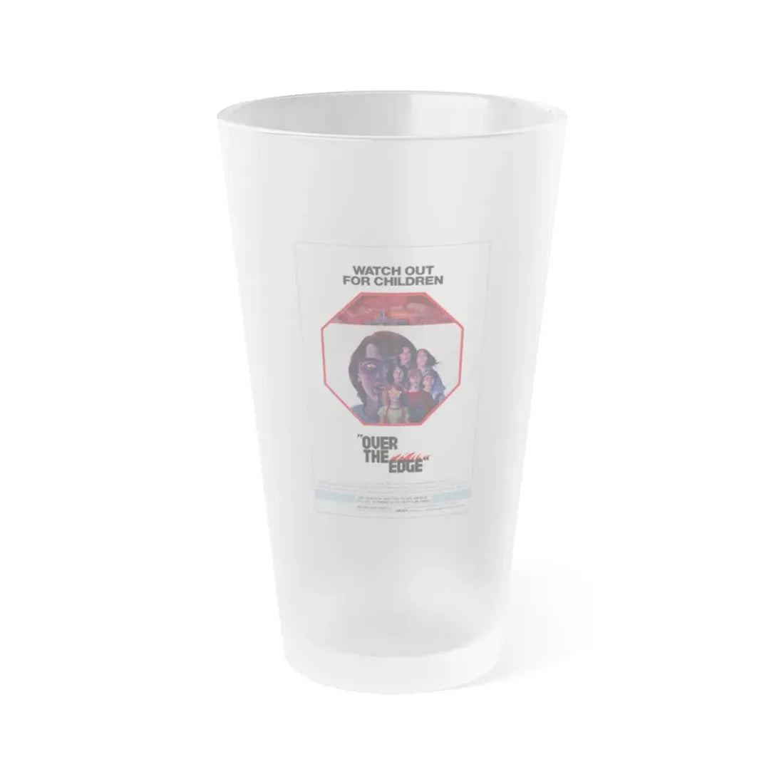 OVER THE EDGE 1979 Movie Poster - Frosted Pint Glass 16oz 16oz Frosted - Go Mug Yourself
