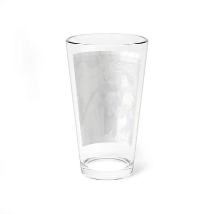 Over The Garden Wall, Woman's Day, May 1959 (Magazine Illustration) Pint Glass 16oz - Go Mug Yourself